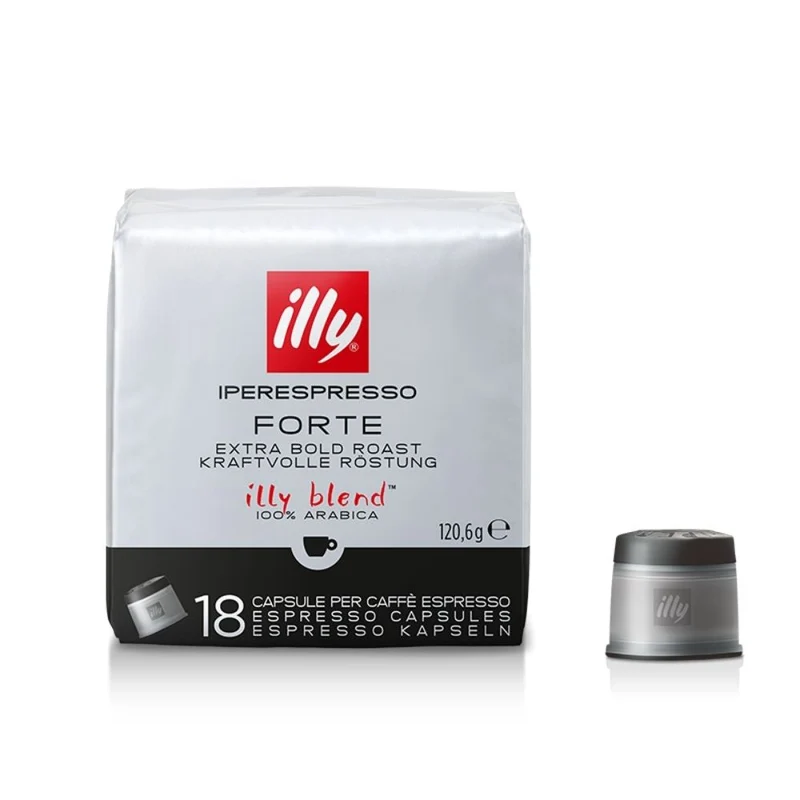 Illy set 6 packs iperespresso capsules coffee extra bold roast 18 pz.