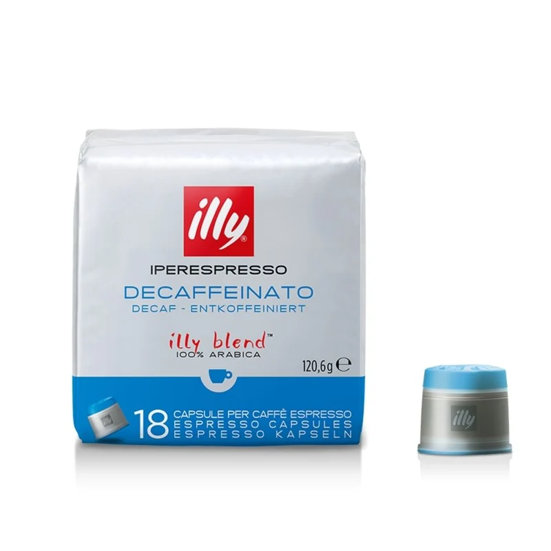 Illy set 6 packs iperespresso capsules coffee decaffeinated 18 pz.