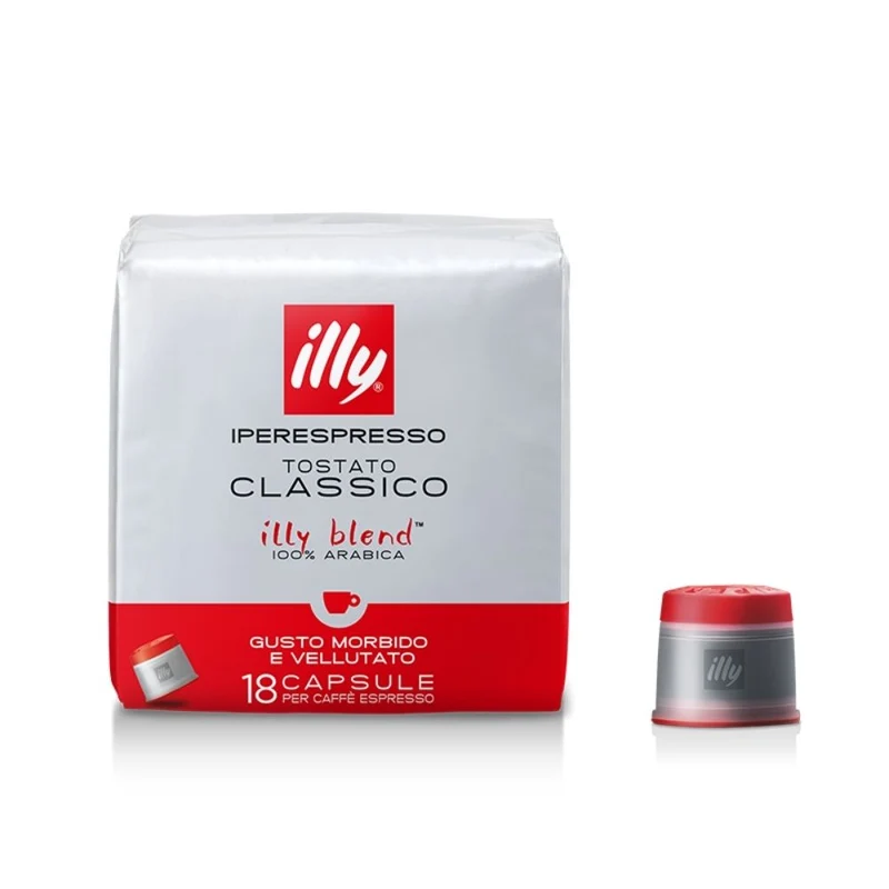 Illy set 6 packs iperespresso capsules coffee classic roast 18 pz.