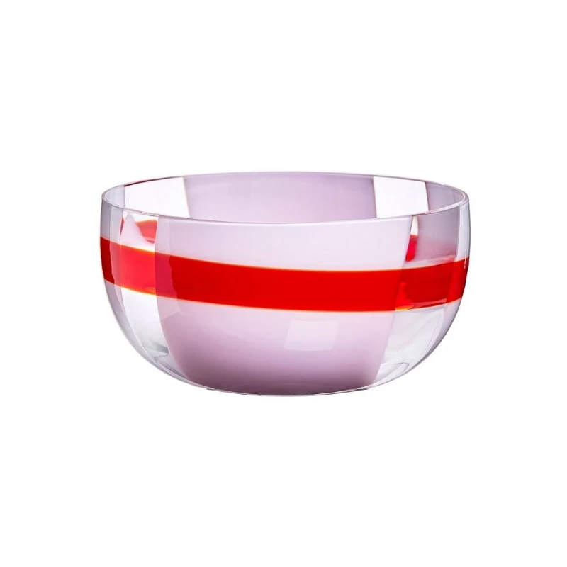 Carlo Moretti Mignon 662 bowl white in Murano glass diam. 15.5 cm
