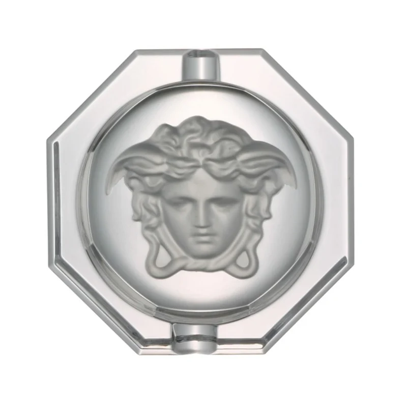 Versace meets Rosenthal Medusa Crystal Lumiere ashtray diam. 16 cm