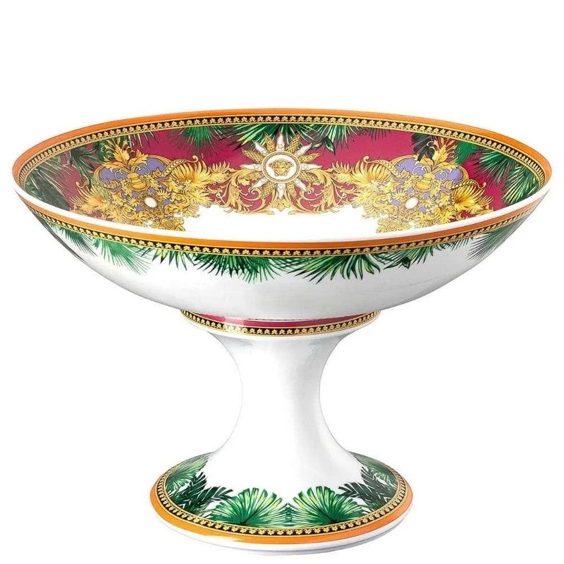 Versace meets Rosenthal Jungle Animalier bowl on foot diam. 35 cm
