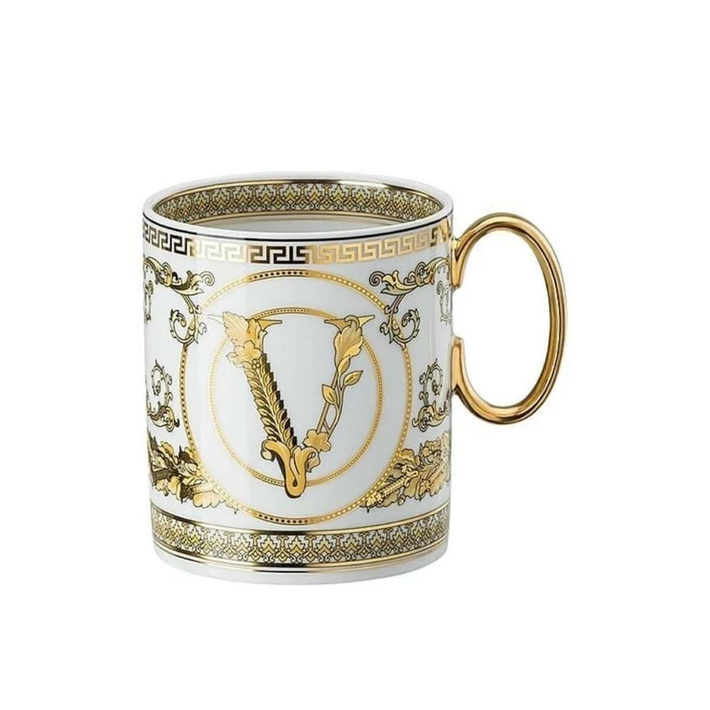 Versace meets Rosenthal Virtus Gala White mug with handle
