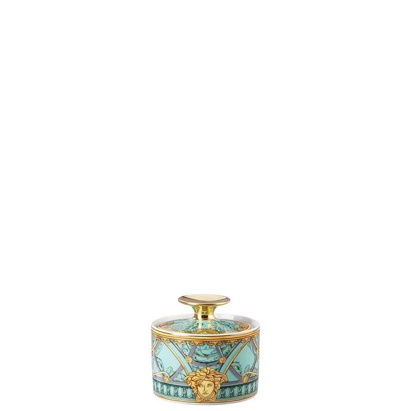 Versace meets Rosenthal La scala del Palazzo Sugar bowl green