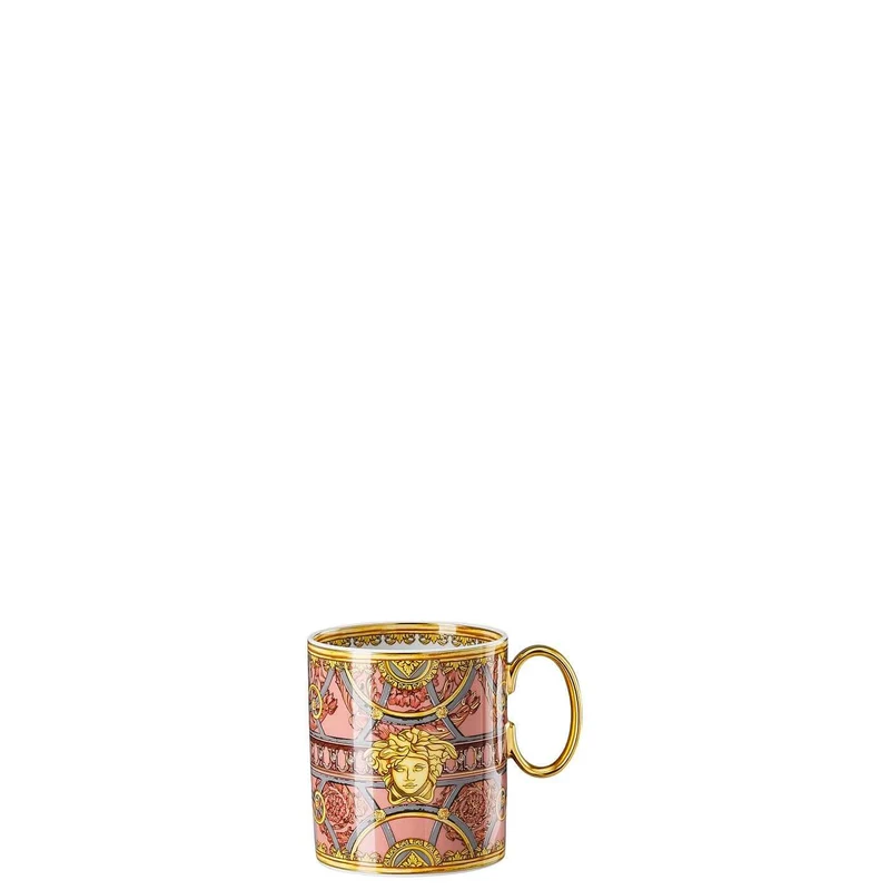 Versace meets Rosenthal La scala del Palazzo Mug with handle pink