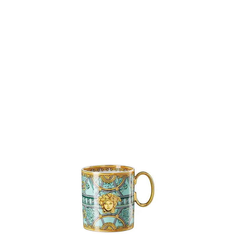 Versace meets Rosenthal La scala del Palazzo Mug with handle green