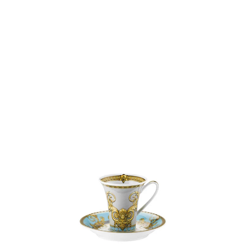 Versace meets Rosenthal Prestige Gala Le Bleu Coffee cup and saucer