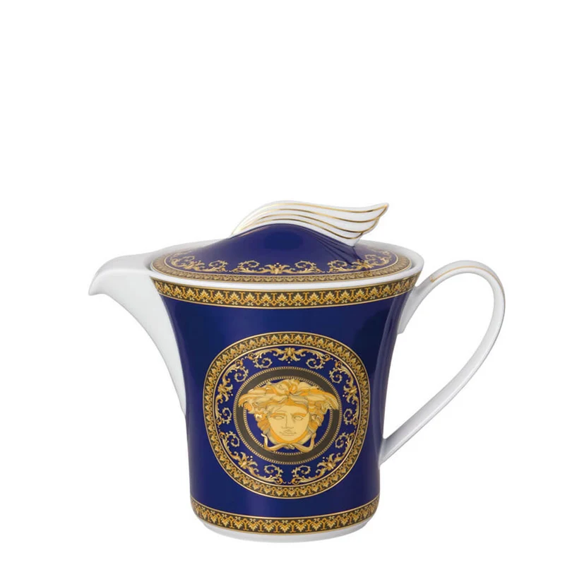 Versace meets Rosenthal Medusa Blue Teapot