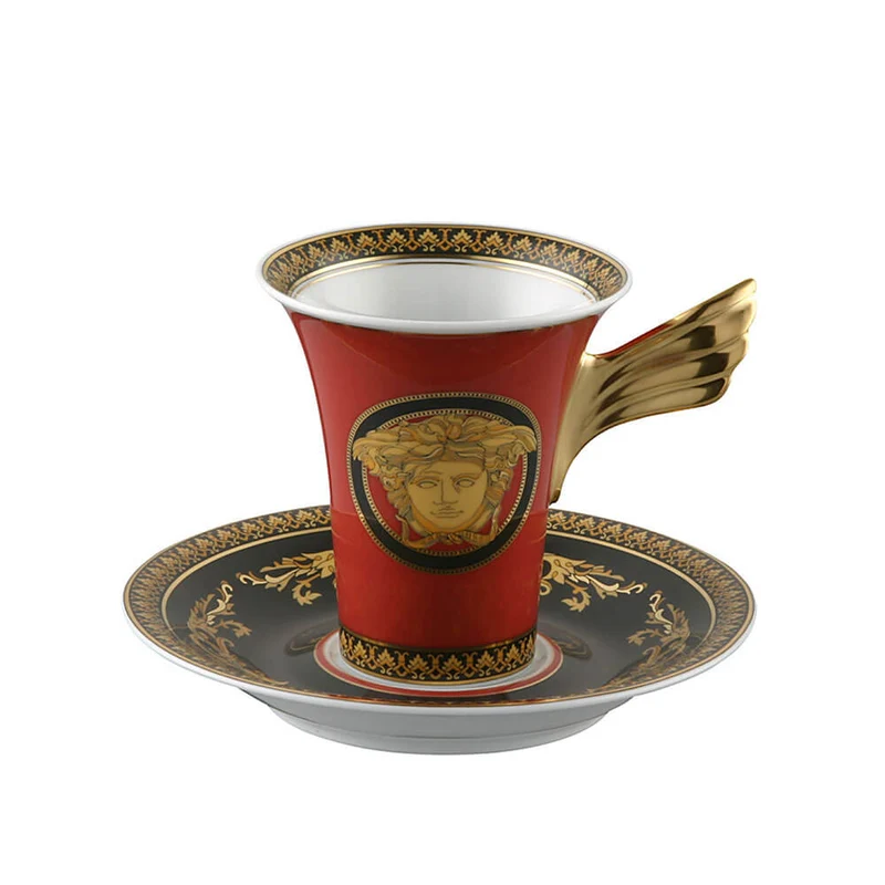 Versace meets Rosenthal Medusa High coffee cup and saucer