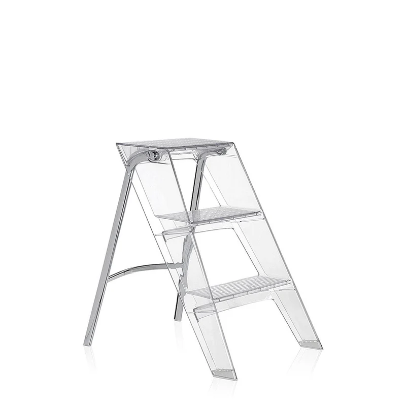 Kartell Upper folding step ladder with chromed steel structure