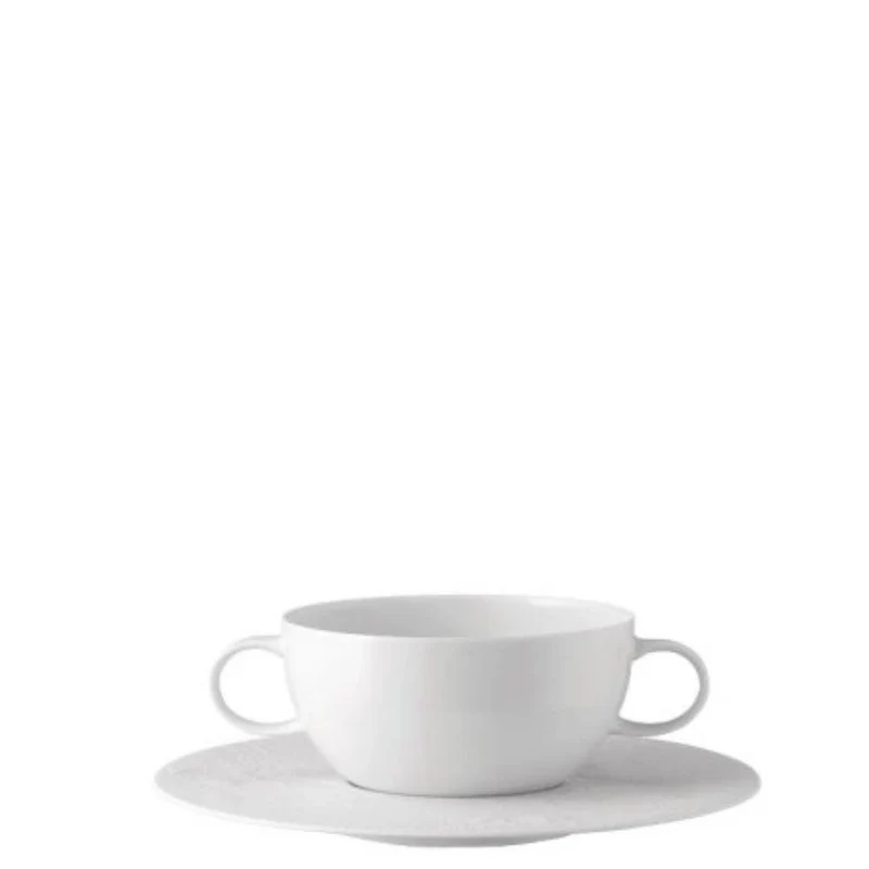 Rosenthal Zauberflöte creamsoup cup and saucer white