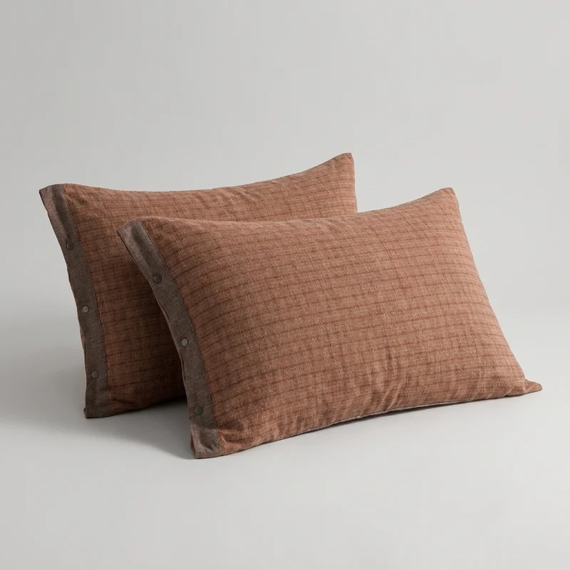 BUTTONPLAID – Mini Pillowcases with Refined Button Detail