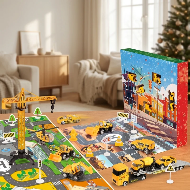 BUILDERCOUNT – Construction Vehicle Advent Calendar for Daily Discovery
