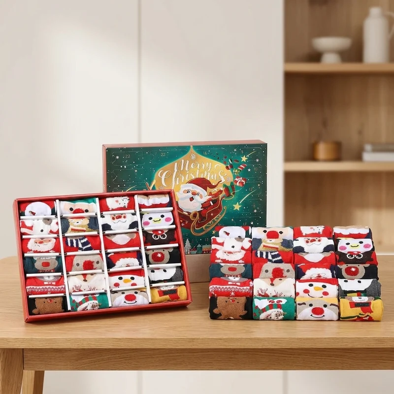 FESTIVETOES – Christmas Sock Advent Calendar for Seasonal Joy