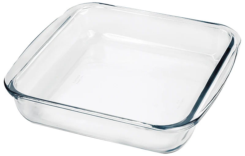 Plat carré en verre pour four 1,1 L
