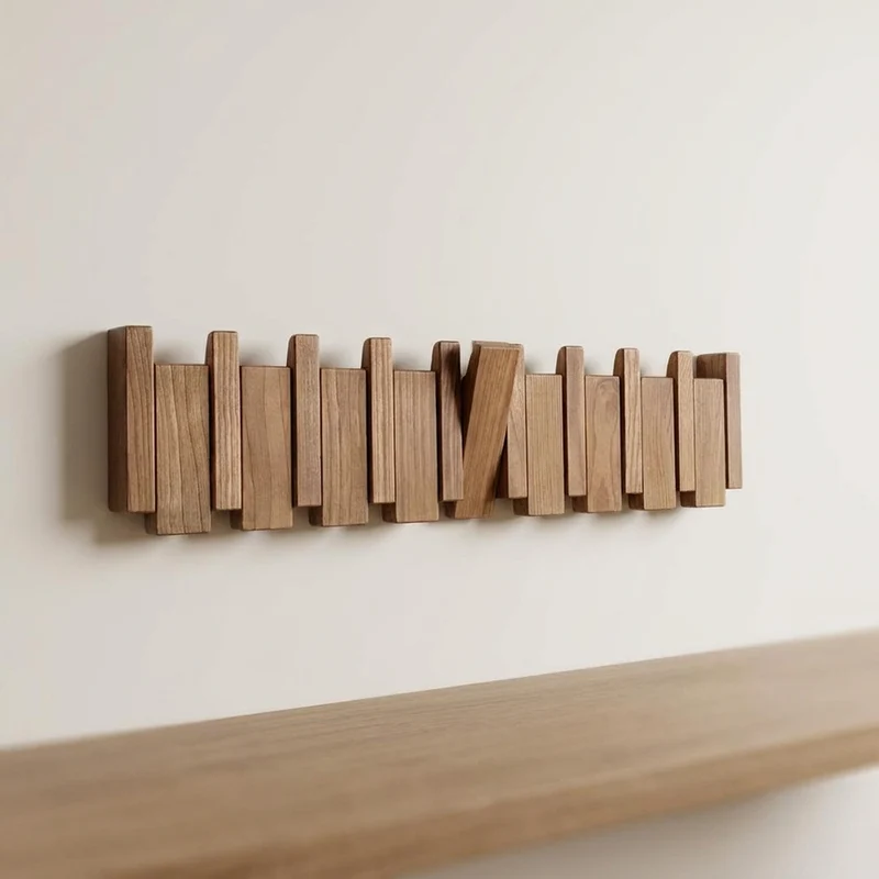 OAKRHYTHM – Piano-Style Coat Rack for Stylish Wall Storage