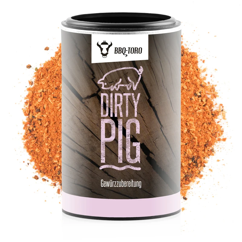 Gewürzzubereitung "Dirty Pig", 120 gr, für Schweinsgerichte wie Pulled Pork