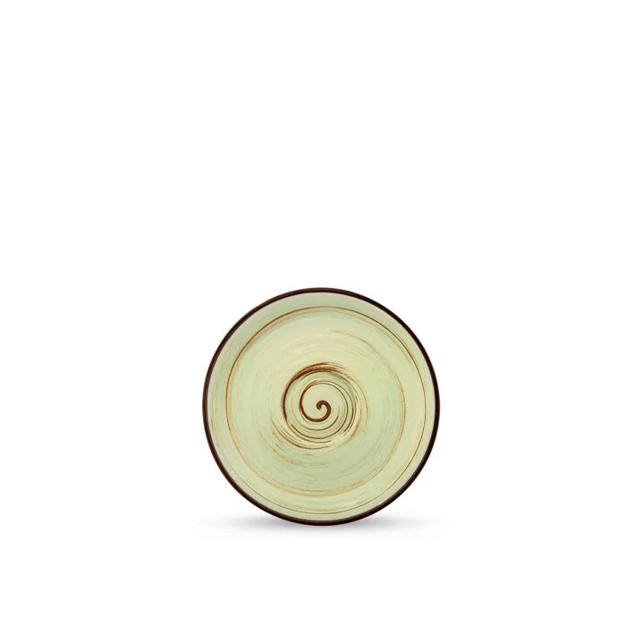 Wilmax Spiral Untertasse 11 cm Pistazie Porzellan