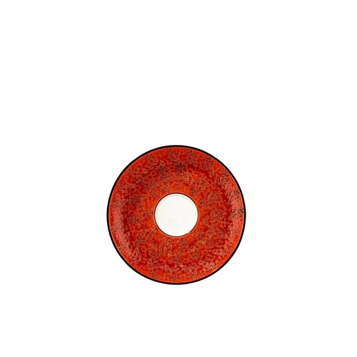 Wilmax Splash Untertasse 11 cm Rot Porzellan
