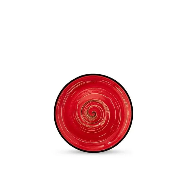 Wilmax Untertasse 14 cm Rot Porzellan