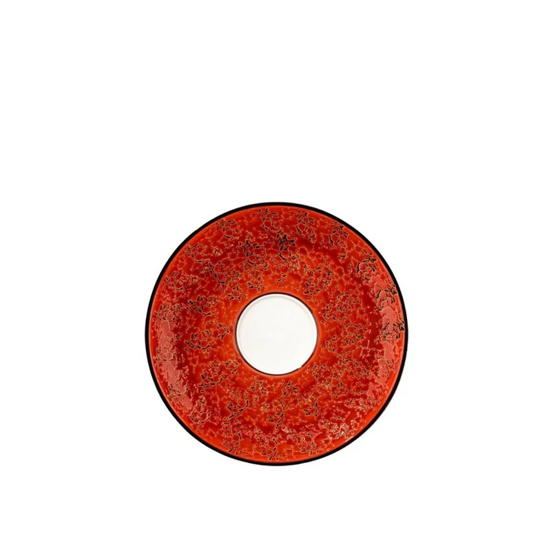 Wilmax Splash Untertasse 15 cm Rot Porzellan
