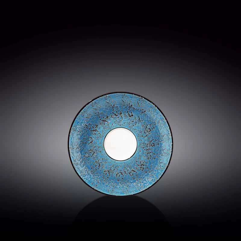 Wilmax Splash Untertasse 15 cm Blau Porzellan