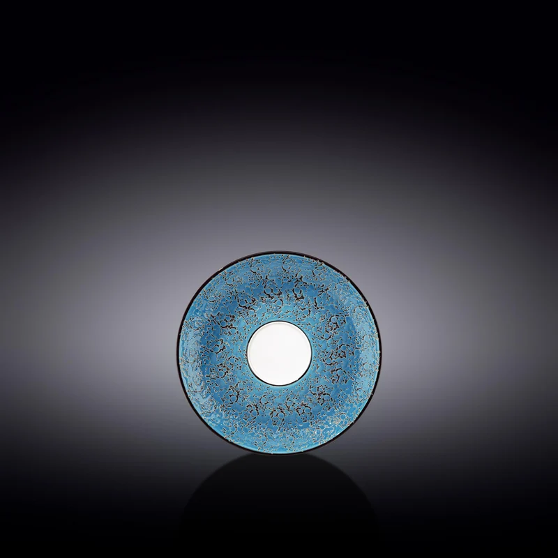 Wilmax Splash Untertasse 11 cm Blau Porzellan