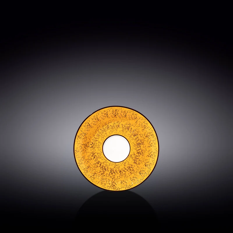 Wilmax Untertasse 11 cm Gelb Porzellan