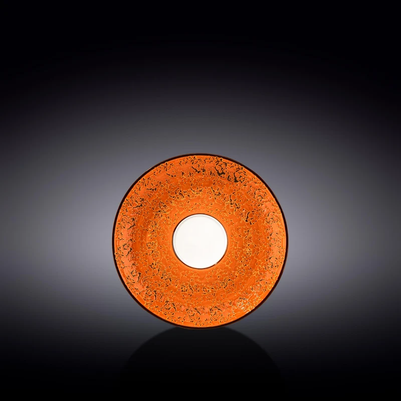 Wilmax Splash Untertasse 15 cm Orange Porzellan