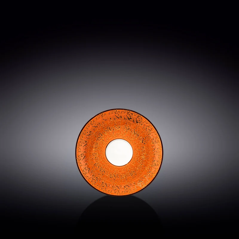 Wilmax Untertasse 11 cm Orange Porzellan