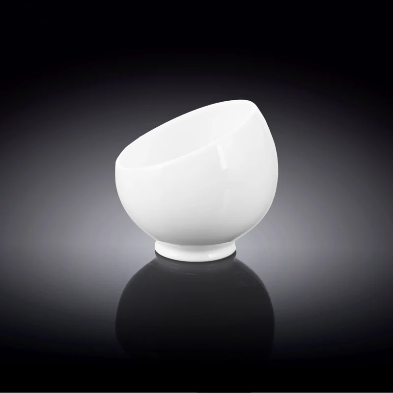 Wilmax Zuckerschale 8.5 x 9 cm Weiß Porzellan Olivia