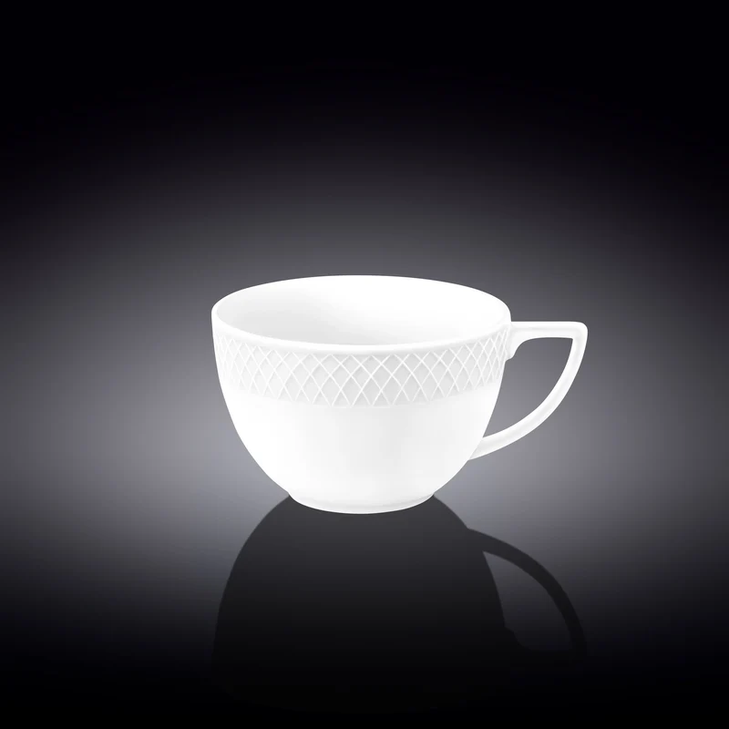 Wilmax Jumbo Tasse 500 ml Weiß Porzellan 2er Set WL-880109/2C