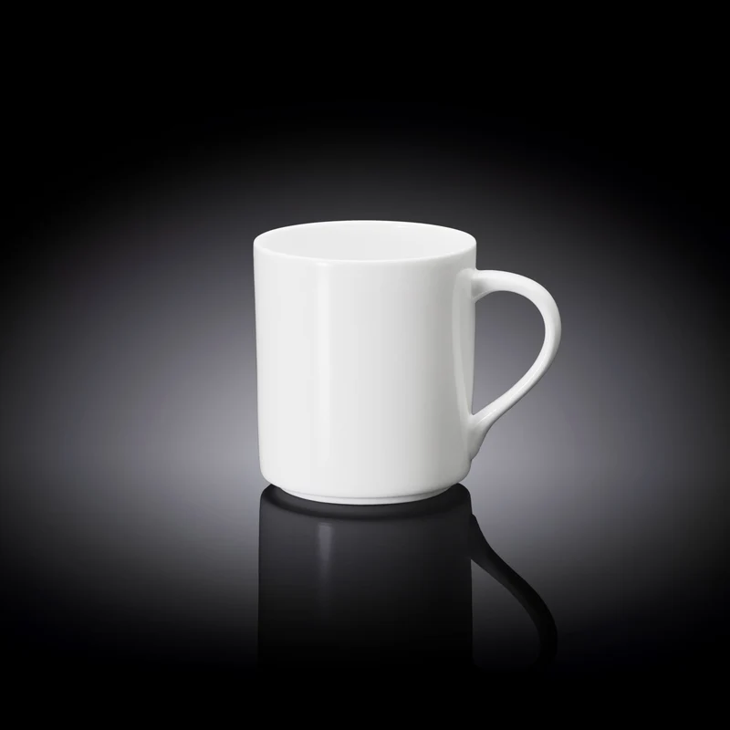 Wilmax Becher 320 ml Weiß Porzellan für Kaffee und Tee
