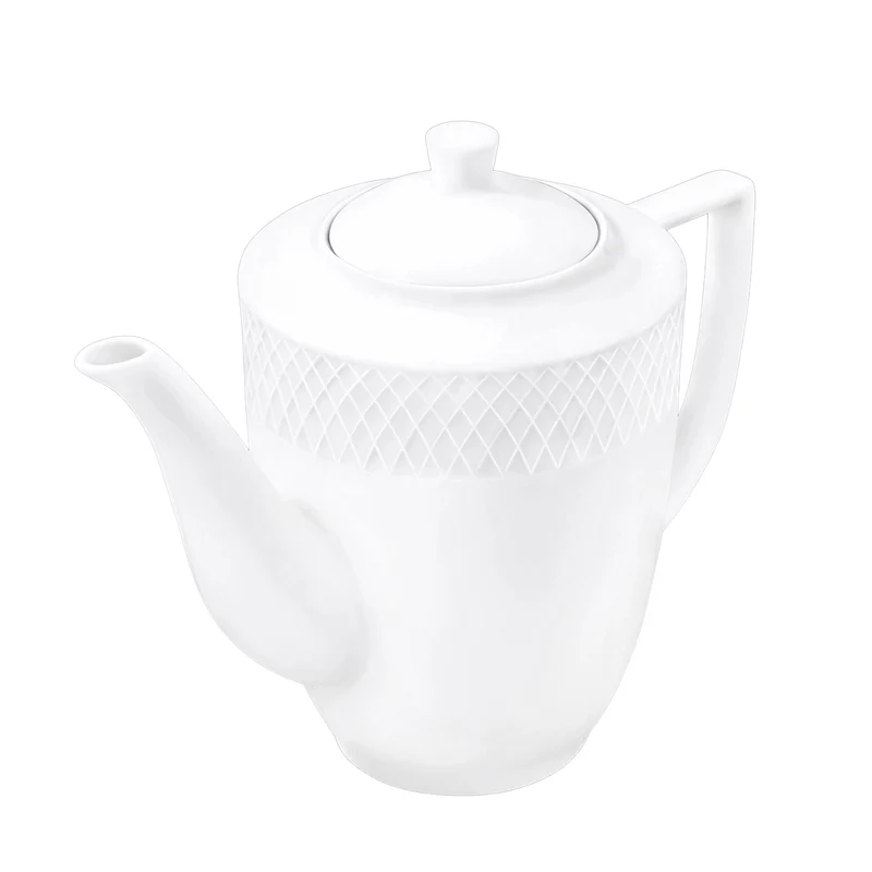 Wilmax Diamond Kaffeekanne 750 ml Weiß Porzellan