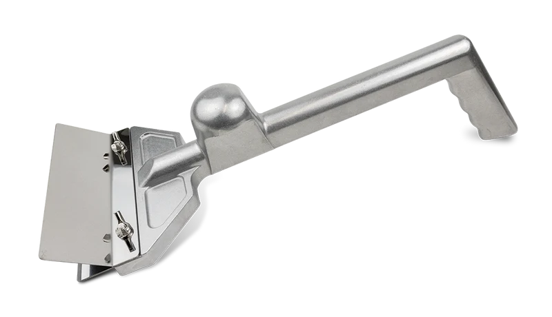 Gratte-plancha professionnelle en aluminium avec lame inox