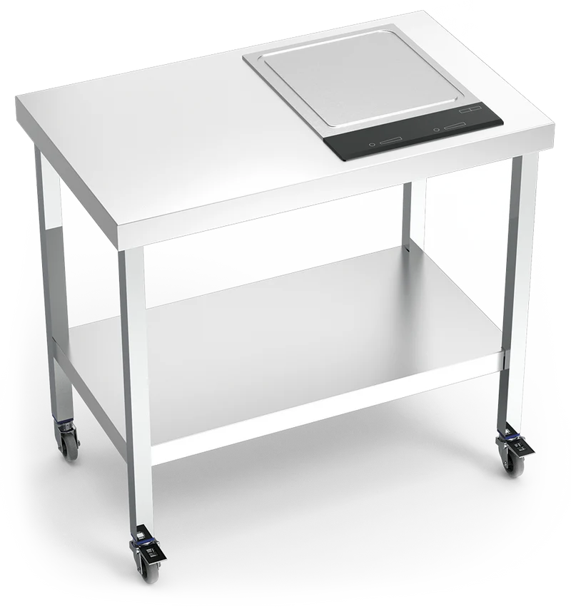 Cuisinière inox professionnelle portable Teppan Yaki à droite