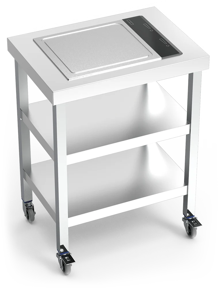 Cuisinière inox professionnelle induction portable Teppan Yaki