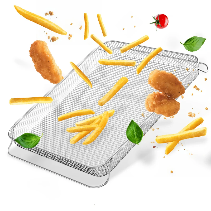 Original Airfryer-Einsatz für Stillstern 60L Minibackofen (geeignet für: MB60-MX 2G - 1191), Airfryer-Backblech, Airfryer-Rost