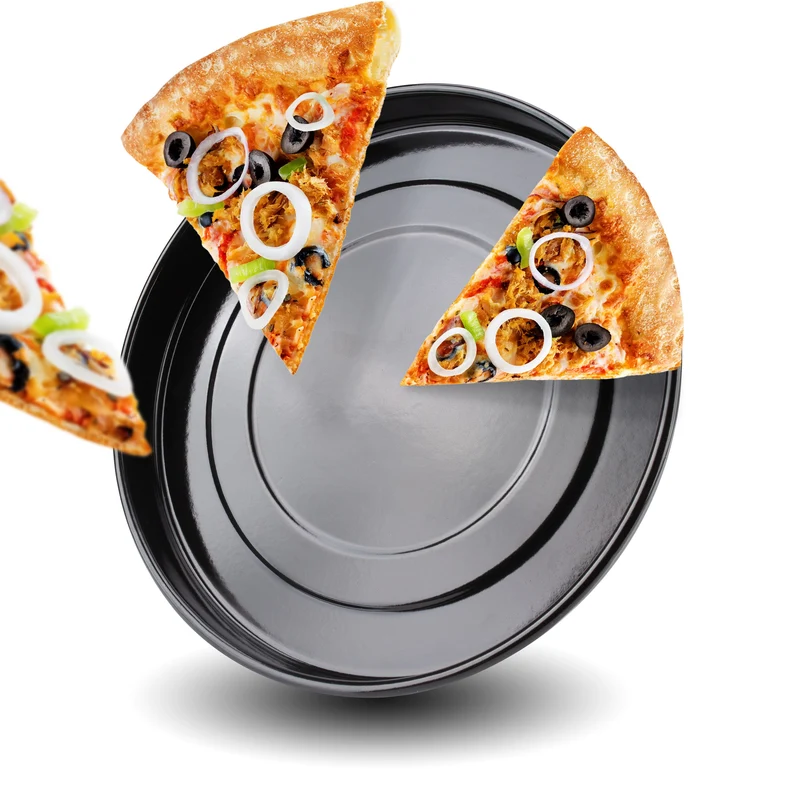 Stillstern Pizzablech rund Antihaftbeschichtet (32cm) für Minibacköfen und Öfen