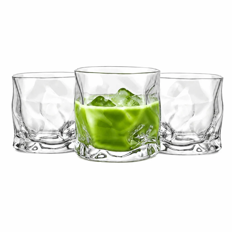 Polar Schmelzglas Design Matcha Gläser, 190ml Tumbler Trinkgläser