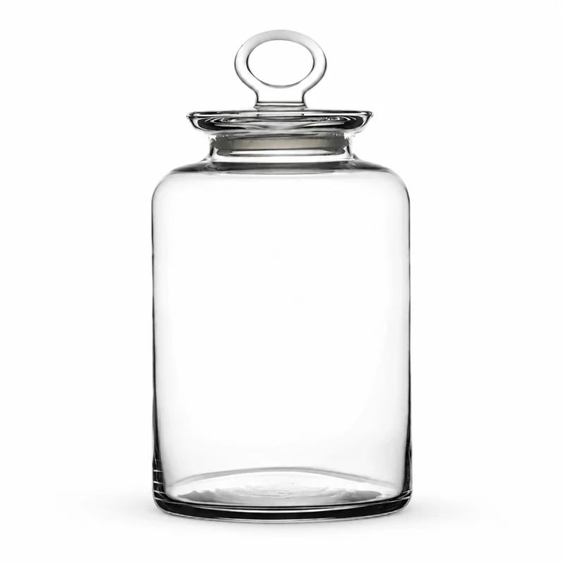 Vorratsglas mit Glasdeckel und Silikonring, 2,64 Liter, 27 cm, großes Aufbewahrungsglas für Pasta, Kaffee, Müsli und Lebensmittel