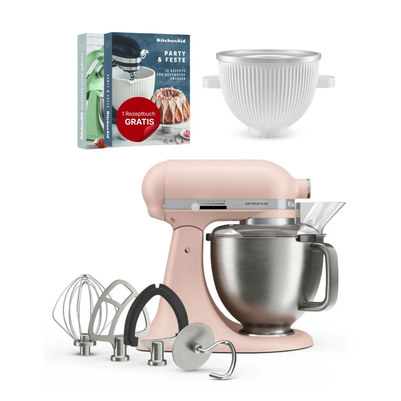 KitchenAid 4,7 L 5KSM50 Artisan Plus Küchenmaschine Icelover mit Eiszubereiter
