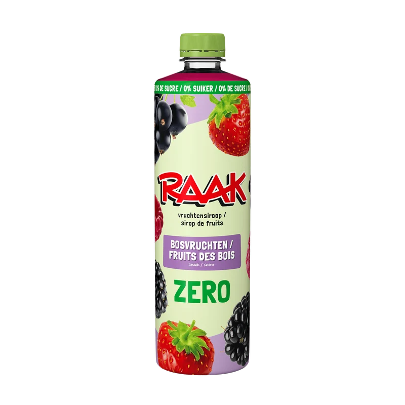 Raak Vruchtensiroop Bosvruchten Zero