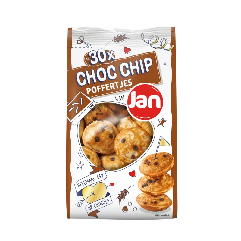 Jan Choc chip poffertjes