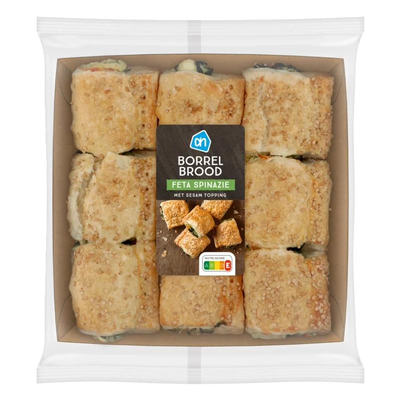 Borrelbrood feta spinazie