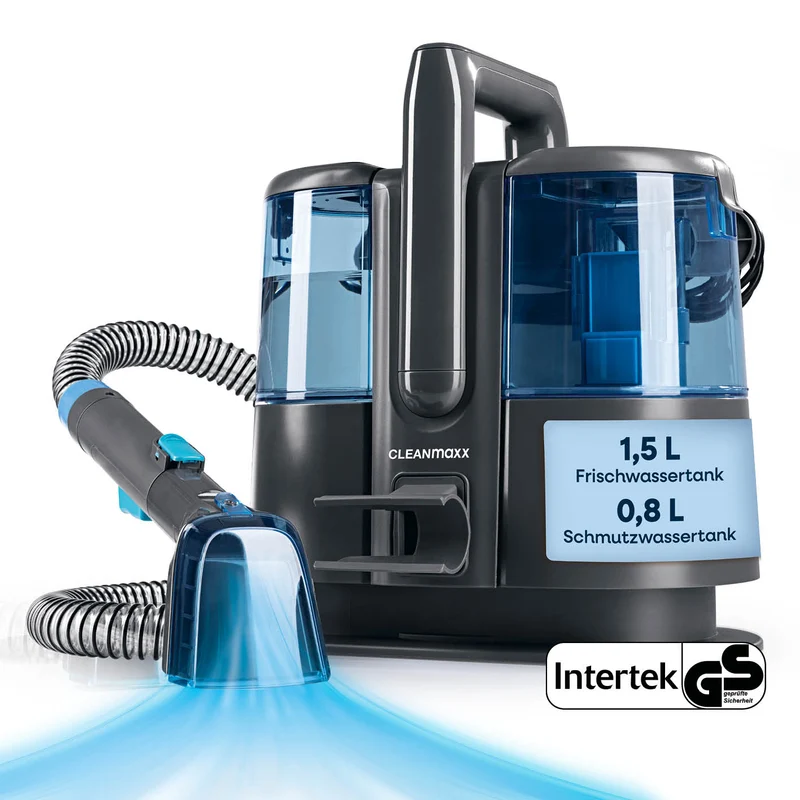 CLEANmaxx Polster- & Teppichreiniger Pro Power - 3in1: sprühen, bürsten, saugen