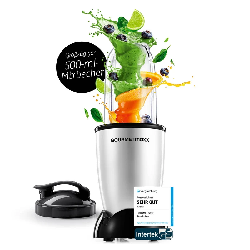 GOURMETmaxx Mr. Magic Power 400 Pro mit Zubehörset M - Shakes, Smoothies & Co.