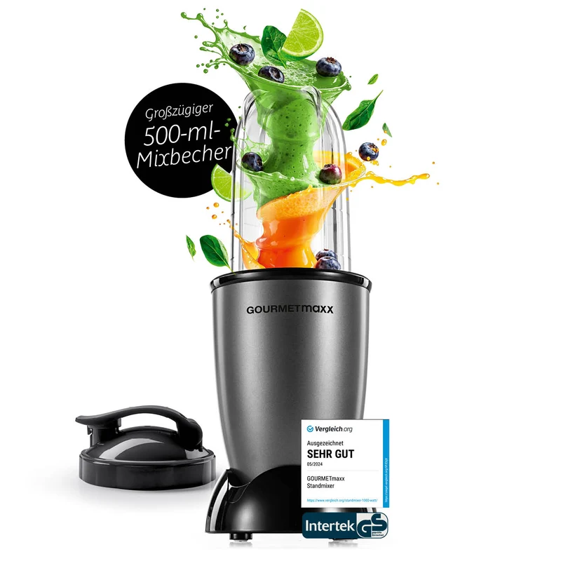 GOURMETmaxx Mr. Magic Power 400 Pro mit Zubehörset M - Shakes, Smoothies & Co.