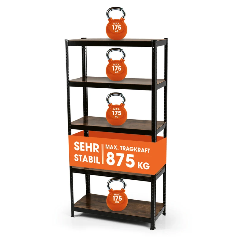 EASYmaxx 2 in 1 Schwerlastregal & Werkbank, 180 x 90 x 40 cm - 875 kg Traglast