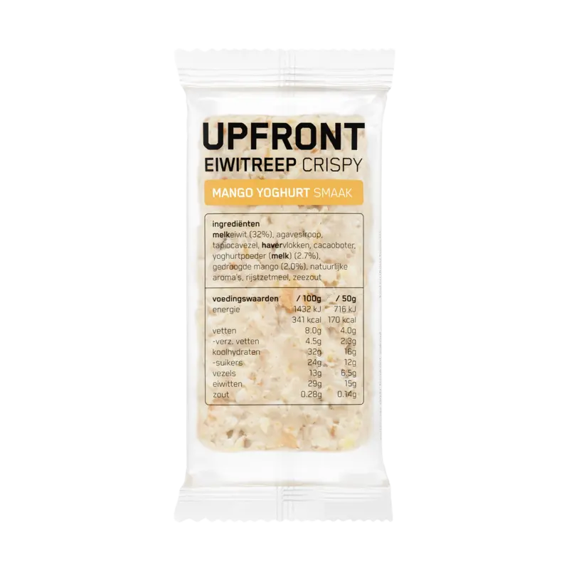 Upfront Eiwitreep crispy mango yoghurt